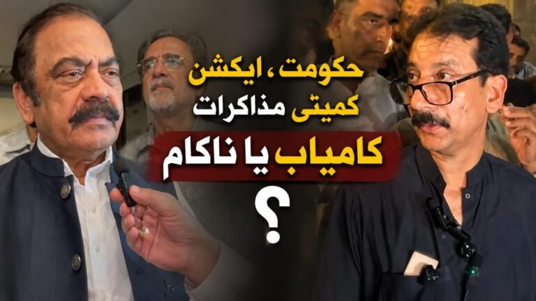 حکومتی وفد اور ایکشن کمیٹی انتہائی محتاط گفتگو
