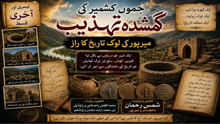 جموں کشمیر کی گمشدہ تہذیب میرپور کی لوک تاریخ کا راز ( تیسری اور آخری قسط)